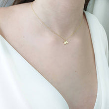 Load image into Gallery viewer, Solid Gold Tiny Puzzle Necklace
