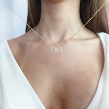 Load image into Gallery viewer, Custom Necklace With Diamonds In Solid Gold
