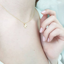 Load image into Gallery viewer, Solid Gold Tiny Puzzle Necklace
