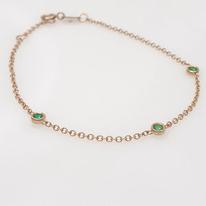 3 Emeralds Bracelet