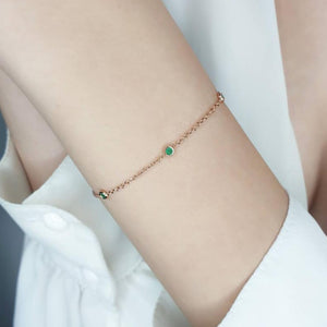 3 Emeralds Bracelet