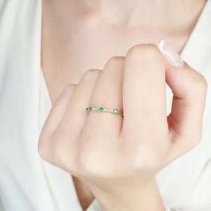 Gold Emerald Ring