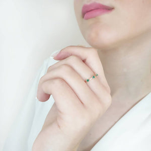 Gold Emerald Ring