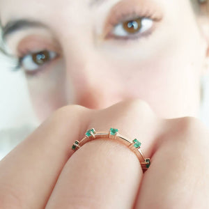 Gold Emerald Ring