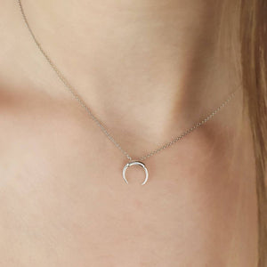 Crescent moon necklace