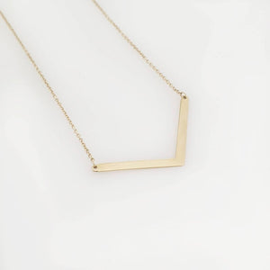 V Gold Necklace