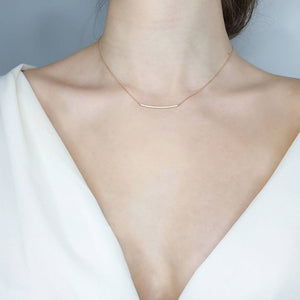 Diamond Bar Necklace