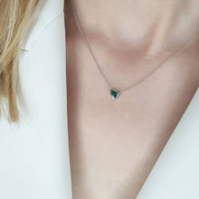 Load image into Gallery viewer, Emerald Diamond Necklace
