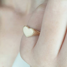 Load image into Gallery viewer, Custom gold heart ring
